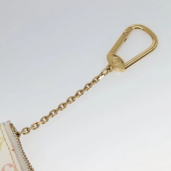 LOUIS VUITTON Monogram Multicolor Pochette MM Pouch White - Picture 12 of 16